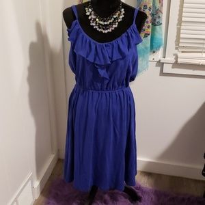 Loft blue summer dress